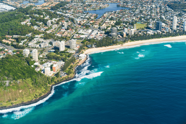 Aerial view of coastal suburbs that may appeal to doctors buying first homes Aerial view of coastal suburbs that may appeal to doctors buying first homes