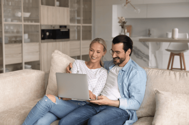 Couple reviewing options for special home loan deals for doctors Couple reviewing options for special home loan deals for doctors